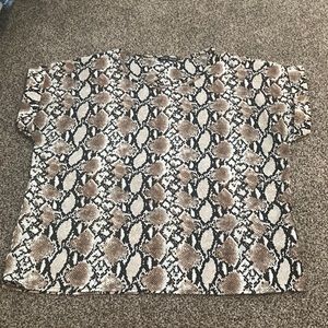 Shein snakeskin blouse